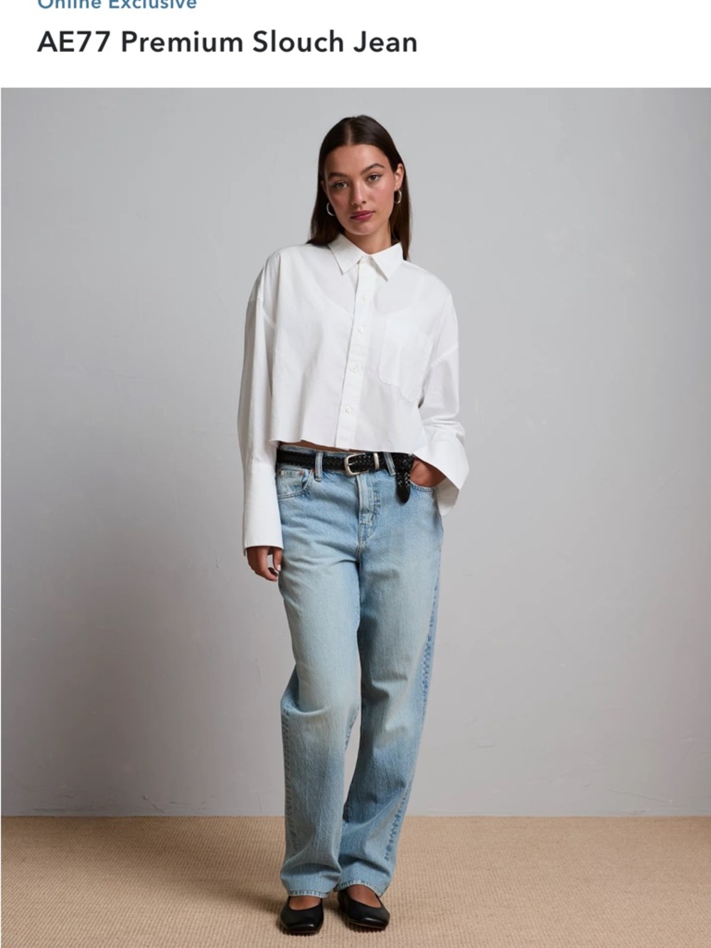AE 77 Premium Slouch Jeans 2